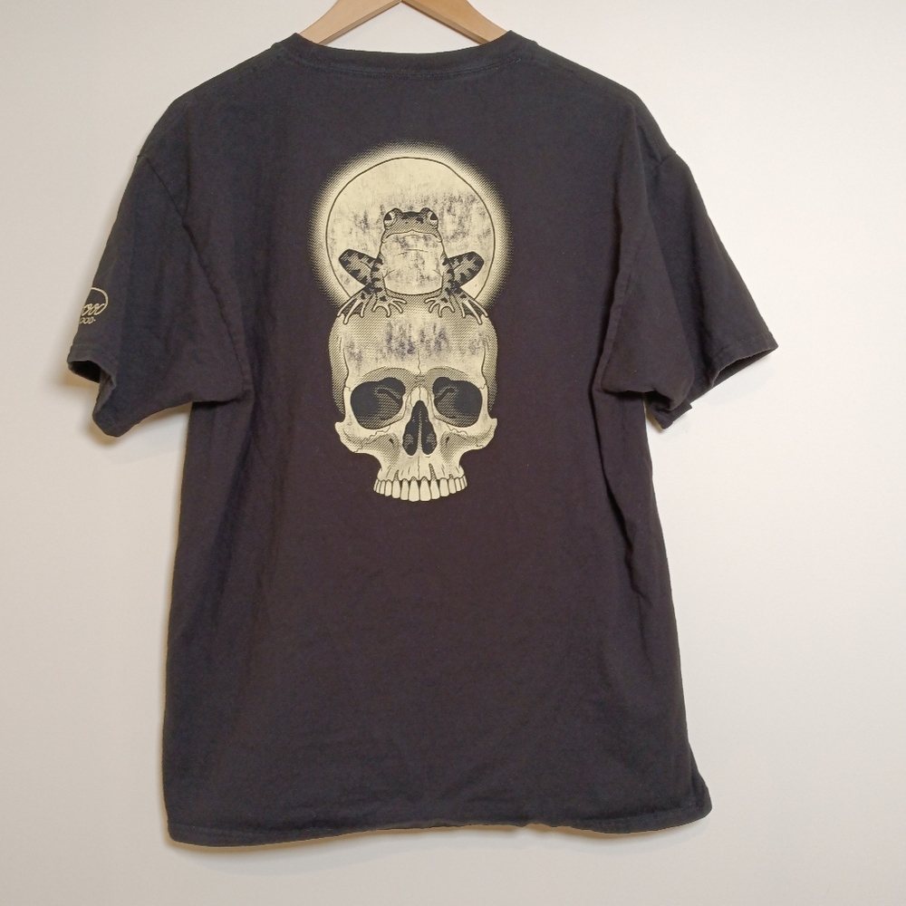 Tatoo Artist T-Shirt James Eastwood Black Skull & Frog Hanes Beefy-T